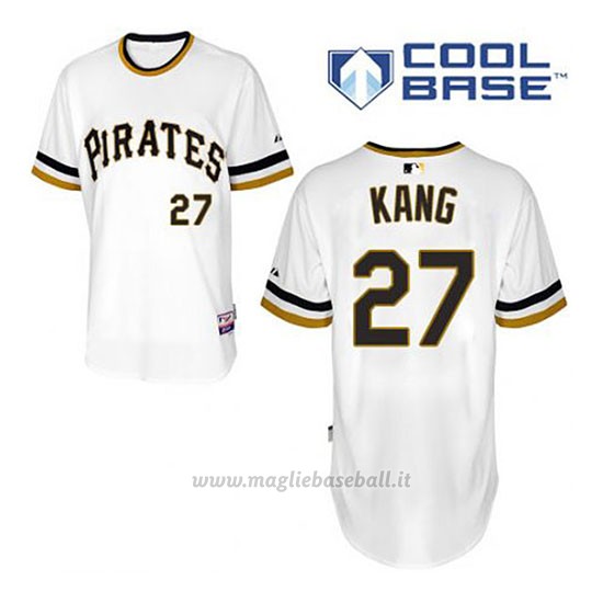 Maglia Baseball Uomo Pittsburgh Pirates Jung Ho Kang 27 Bianco Alterner Cool Base